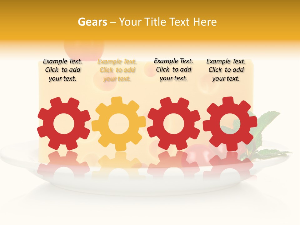 Foodstuff Plate Nourishing PowerPoint Template