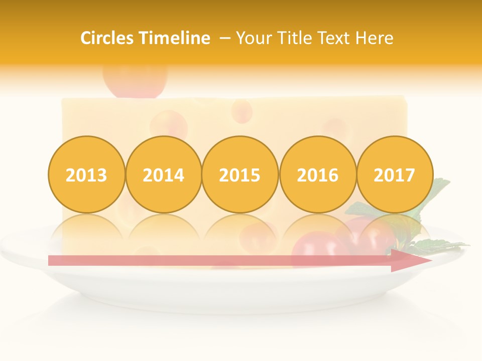 Foodstuff Plate Nourishing PowerPoint Template