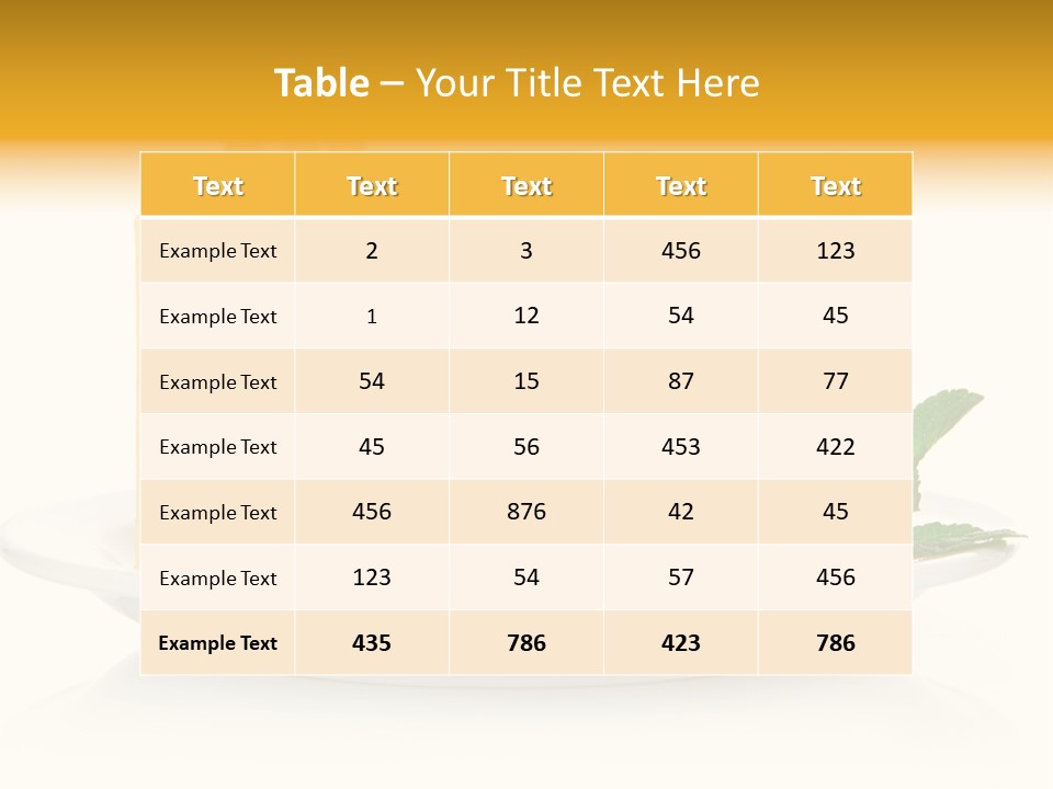 Foodstuff Plate Nourishing PowerPoint Template