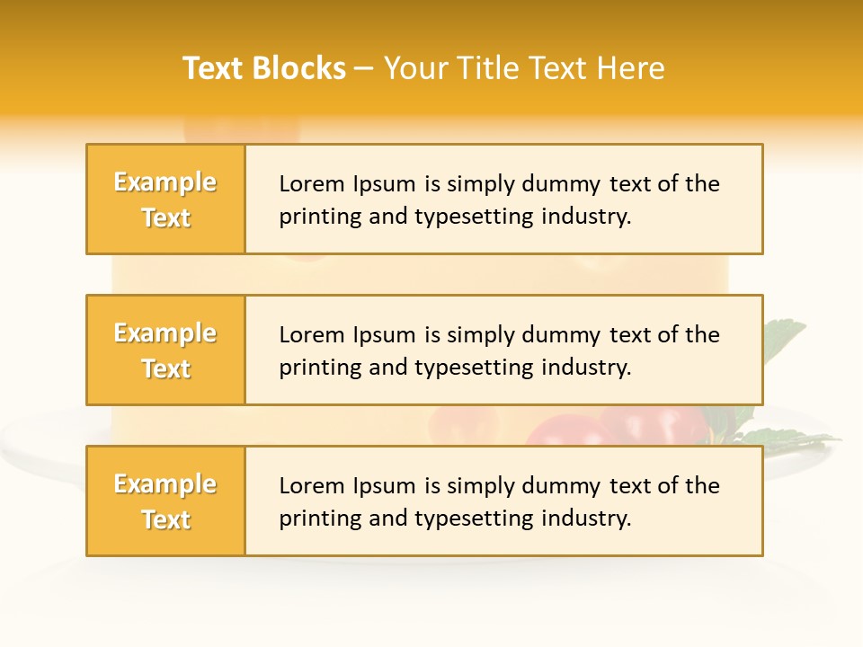 Foodstuff Plate Nourishing PowerPoint Template