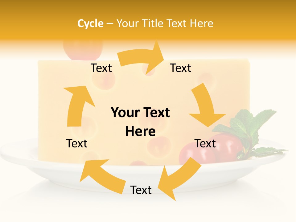 Foodstuff Plate Nourishing PowerPoint Template