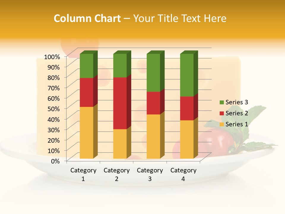 Foodstuff Plate Nourishing PowerPoint Template