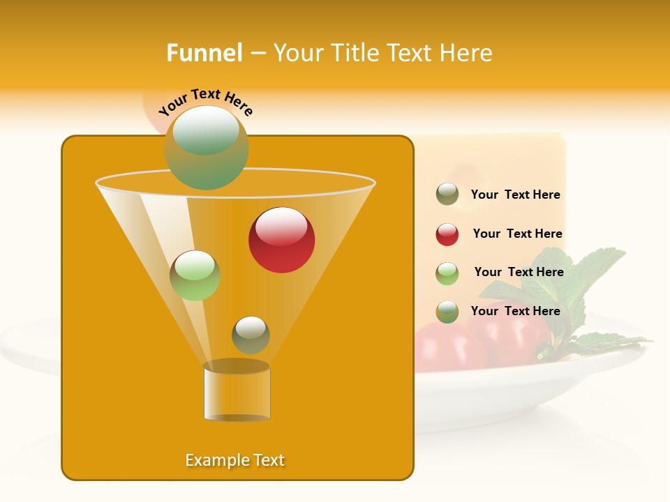 Foodstuff Plate Nourishing PowerPoint Template