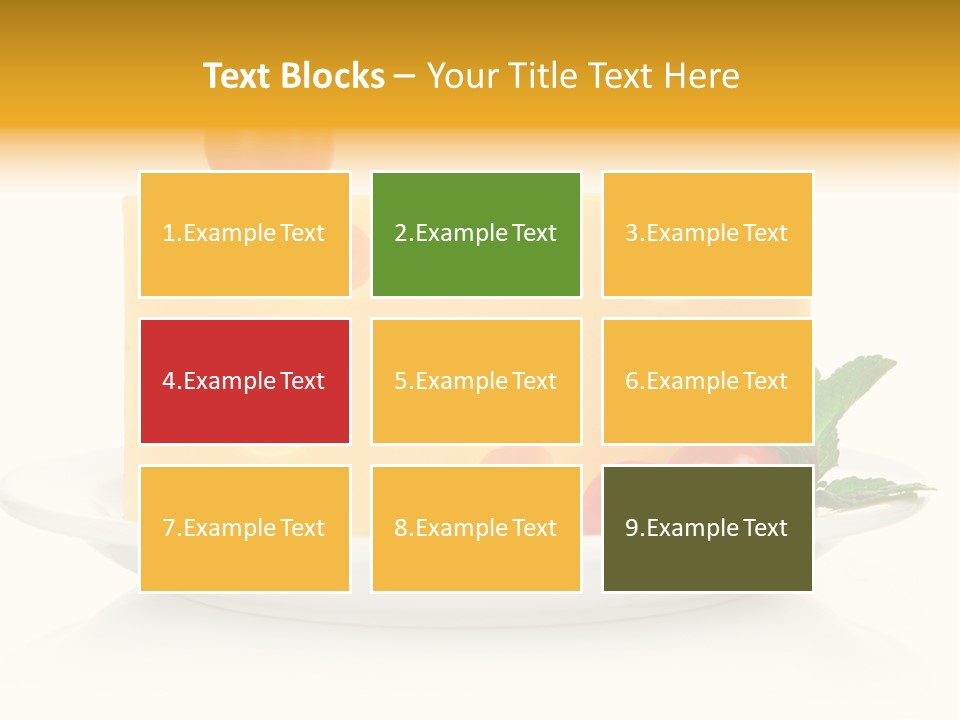 Foodstuff Plate Nourishing PowerPoint Template