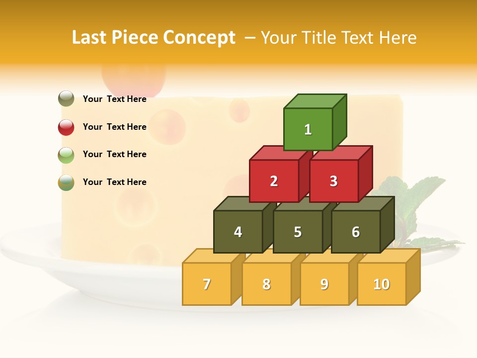 Foodstuff Plate Nourishing PowerPoint Template