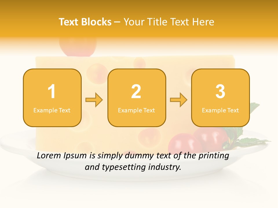 Foodstuff Plate Nourishing PowerPoint Template