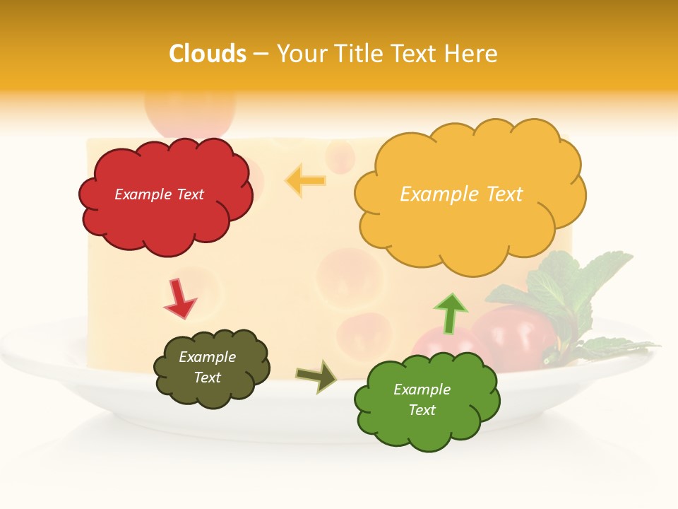 Foodstuff Plate Nourishing PowerPoint Template