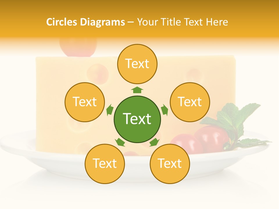 Foodstuff Plate Nourishing PowerPoint Template