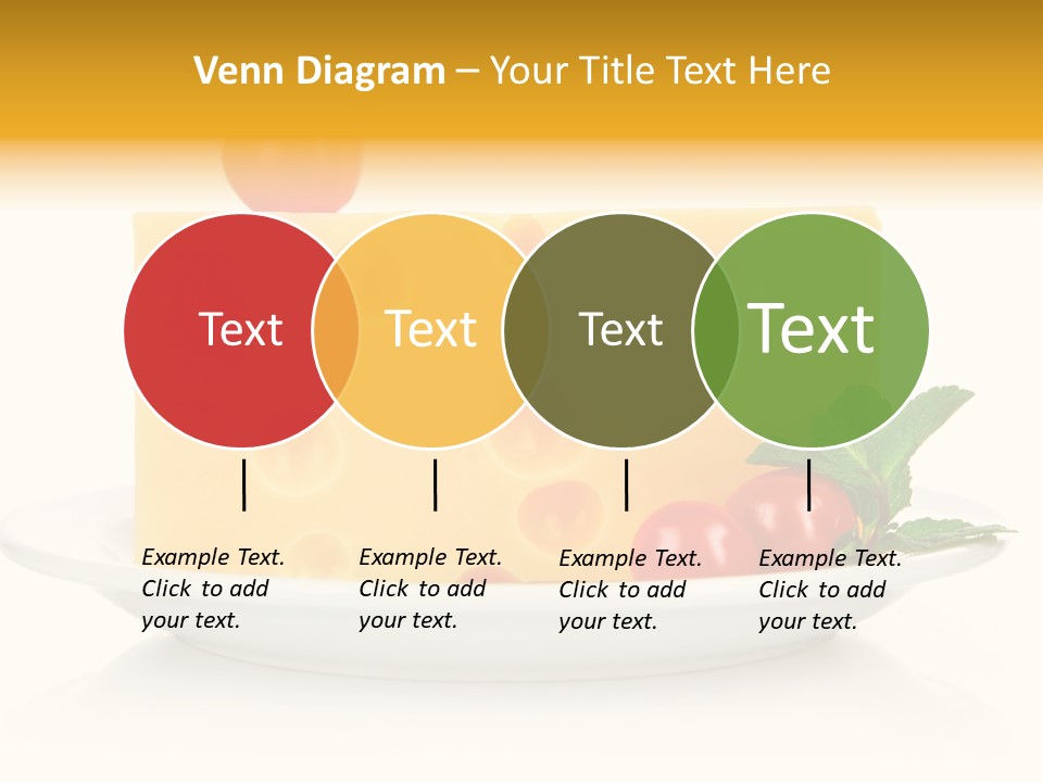 Foodstuff Plate Nourishing PowerPoint Template