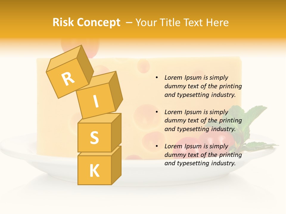Foodstuff Plate Nourishing PowerPoint Template