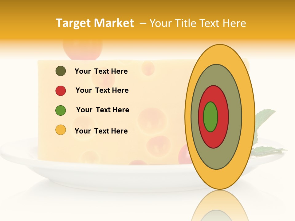 Foodstuff Plate Nourishing PowerPoint Template