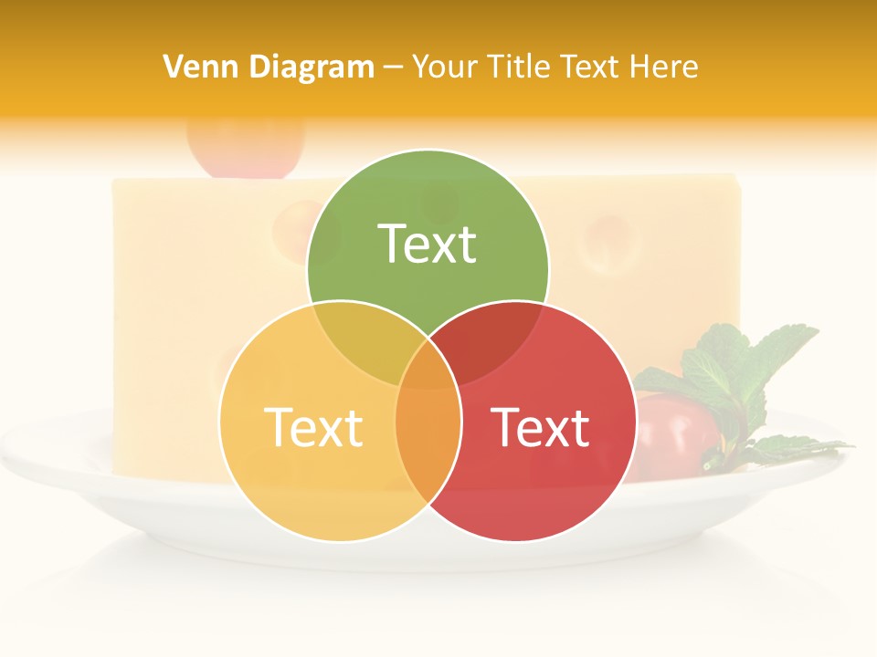 Foodstuff Plate Nourishing PowerPoint Template