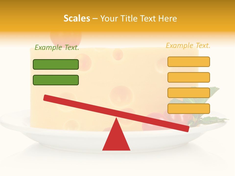 Foodstuff Plate Nourishing PowerPoint Template
