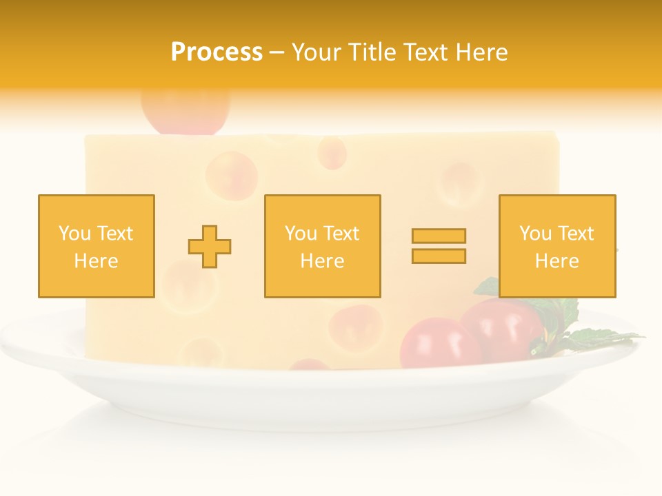 Foodstuff Plate Nourishing PowerPoint Template