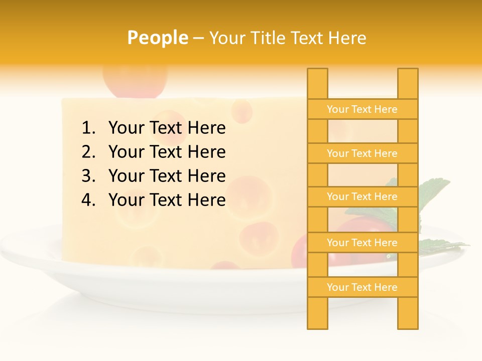 Foodstuff Plate Nourishing PowerPoint Template