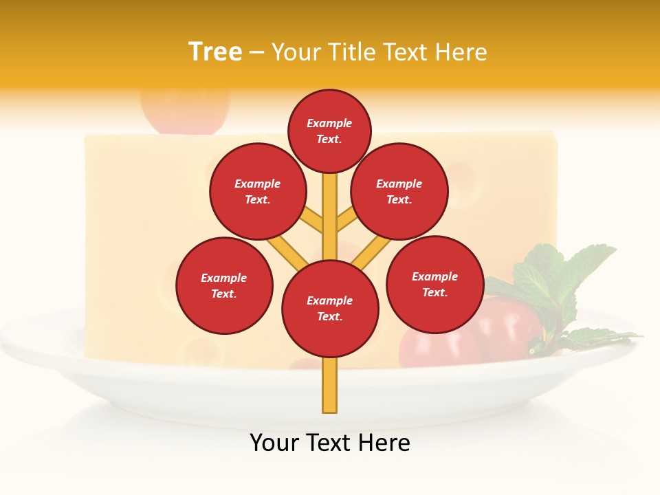Foodstuff Plate Nourishing PowerPoint Template
