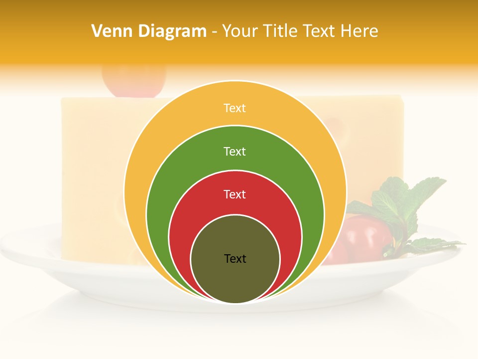Foodstuff Plate Nourishing PowerPoint Template