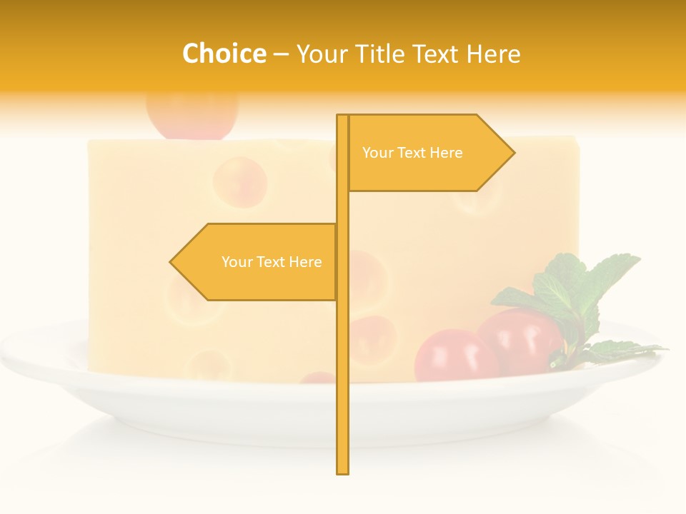 Foodstuff Plate Nourishing PowerPoint Template