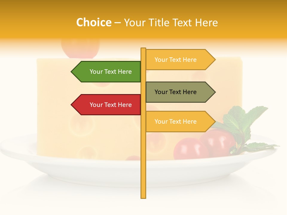 Foodstuff Plate Nourishing PowerPoint Template
