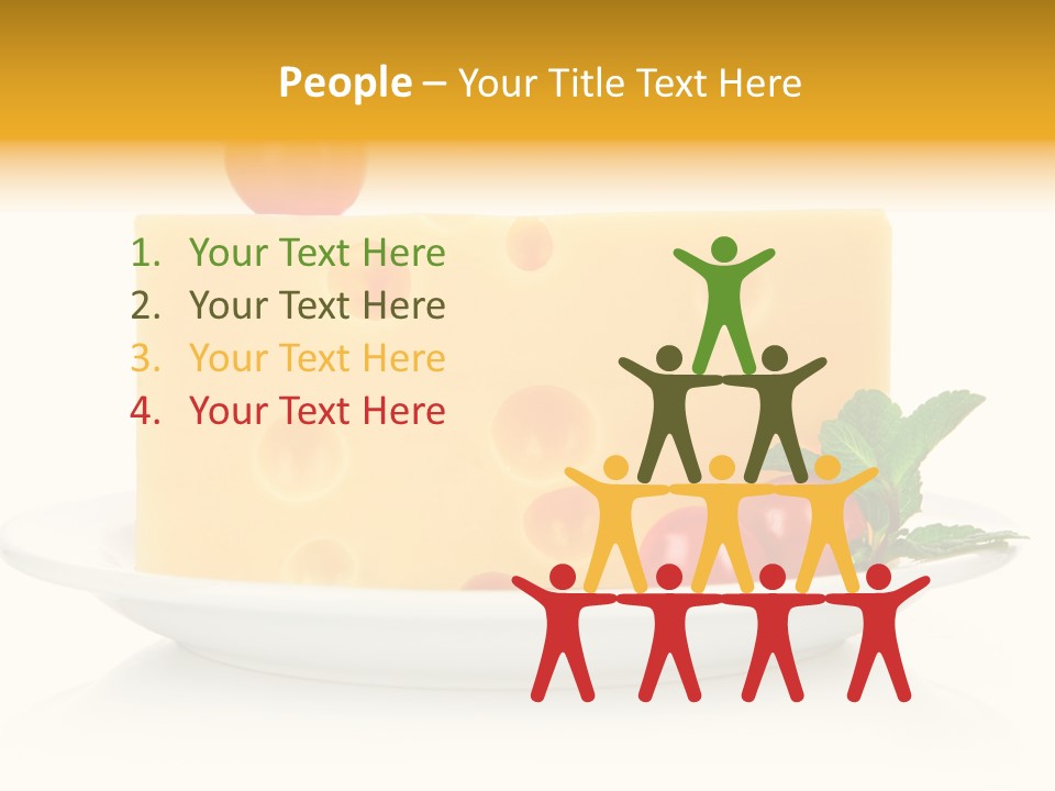 Foodstuff Plate Nourishing PowerPoint Template