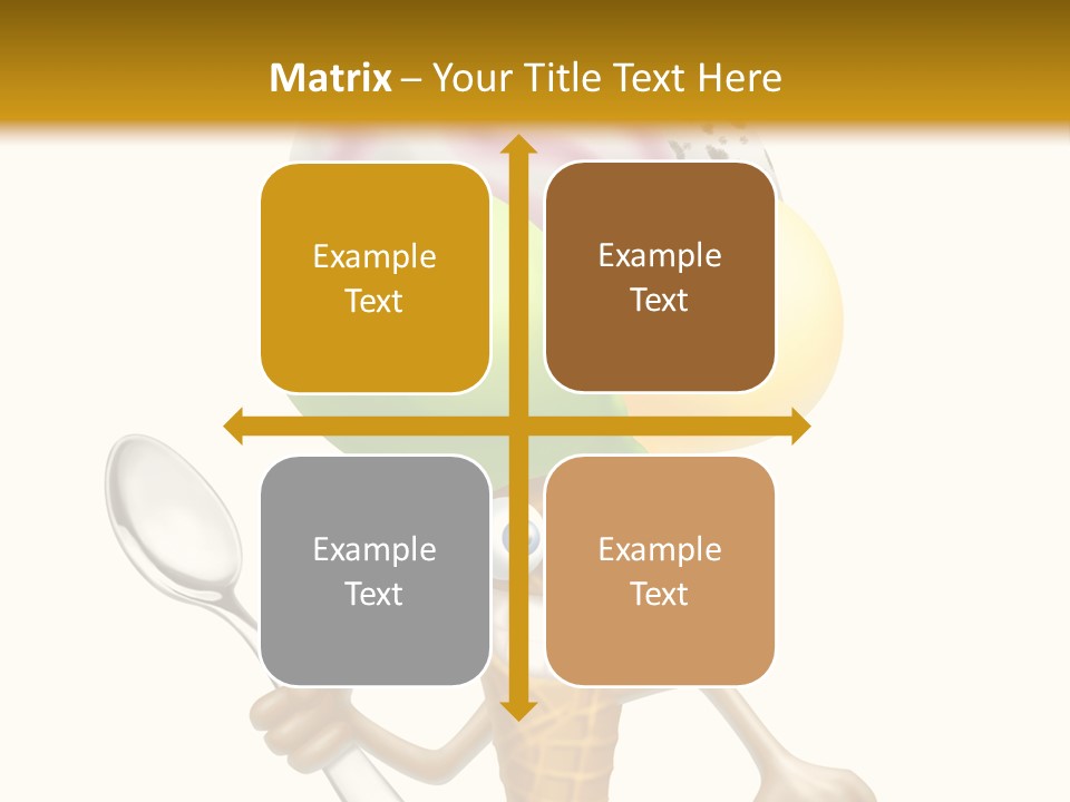 Summer Spoon Ice PowerPoint Template