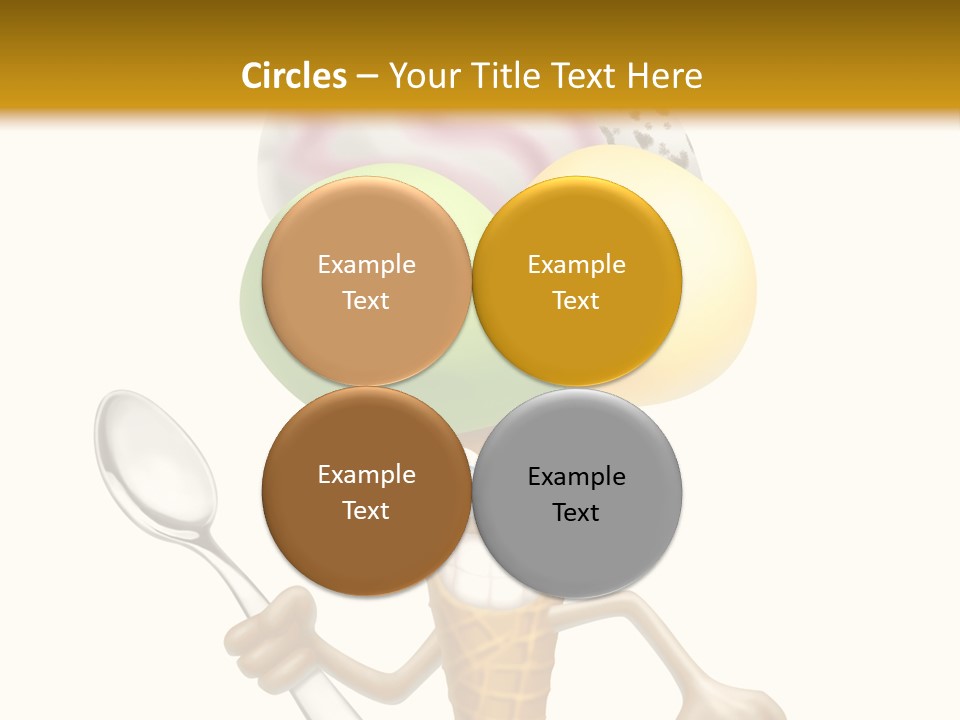Summer Spoon Ice PowerPoint Template