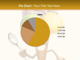 Summer Spoon Ice PowerPoint Template