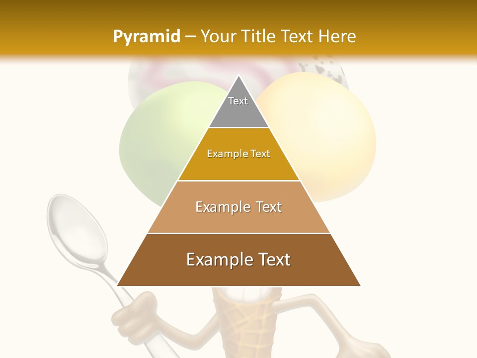 Summer Spoon Ice PowerPoint Template