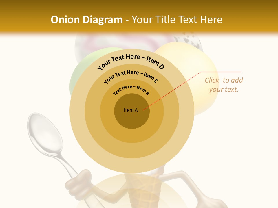 Summer Spoon Ice PowerPoint Template