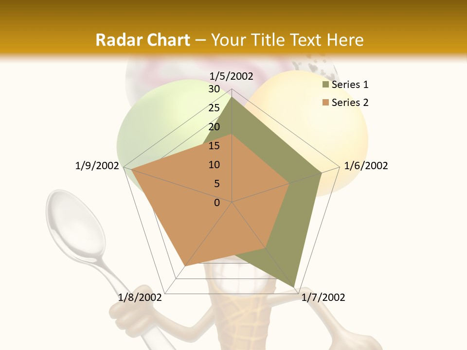 Summer Spoon Ice PowerPoint Template