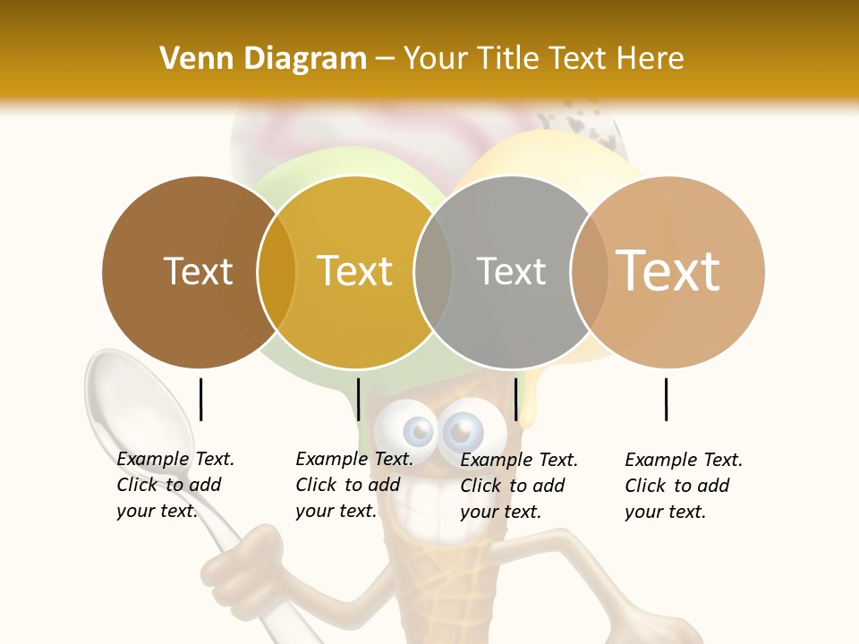 Summer Spoon Ice PowerPoint Template