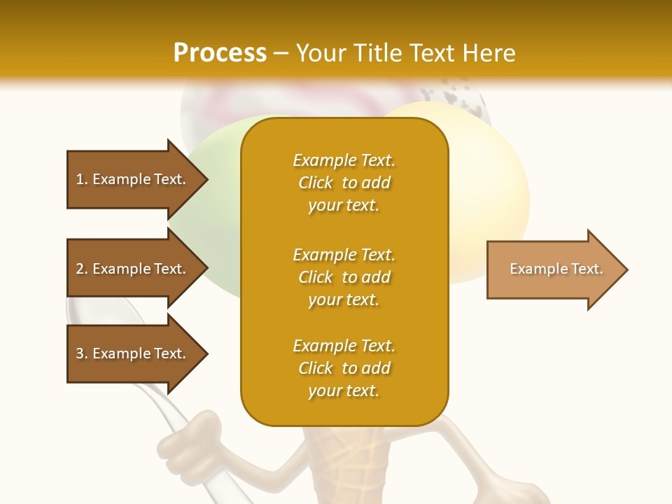Summer Spoon Ice PowerPoint Template