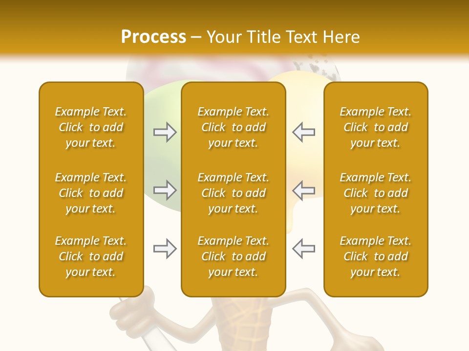 Summer Spoon Ice PowerPoint Template