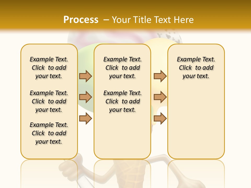 Summer Spoon Ice PowerPoint Template
