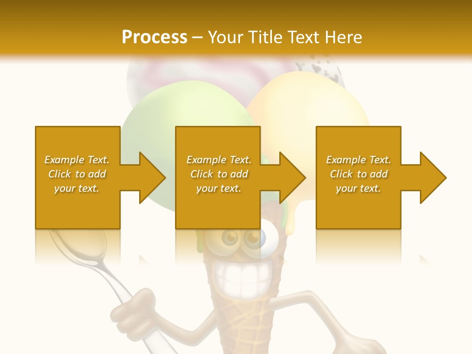 Summer Spoon Ice PowerPoint Template