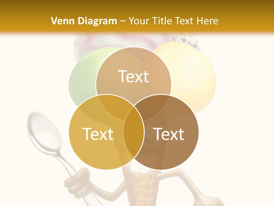Summer Spoon Ice PowerPoint Template