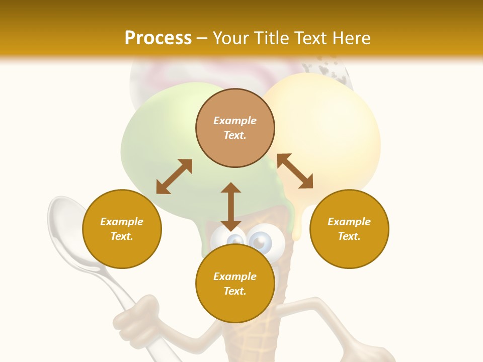 Summer Spoon Ice PowerPoint Template