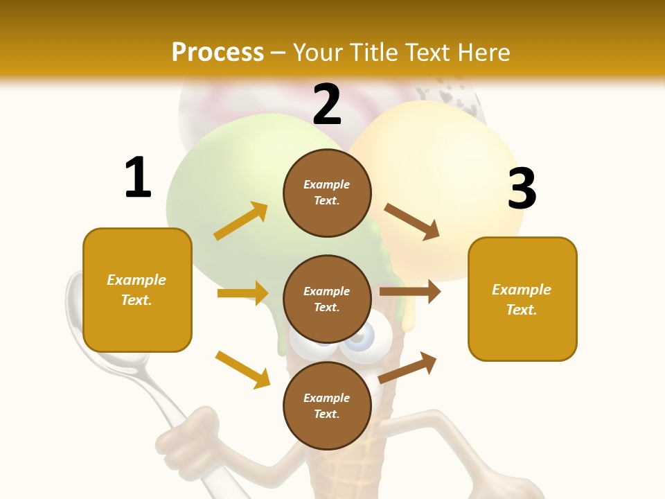 Summer Spoon Ice PowerPoint Template