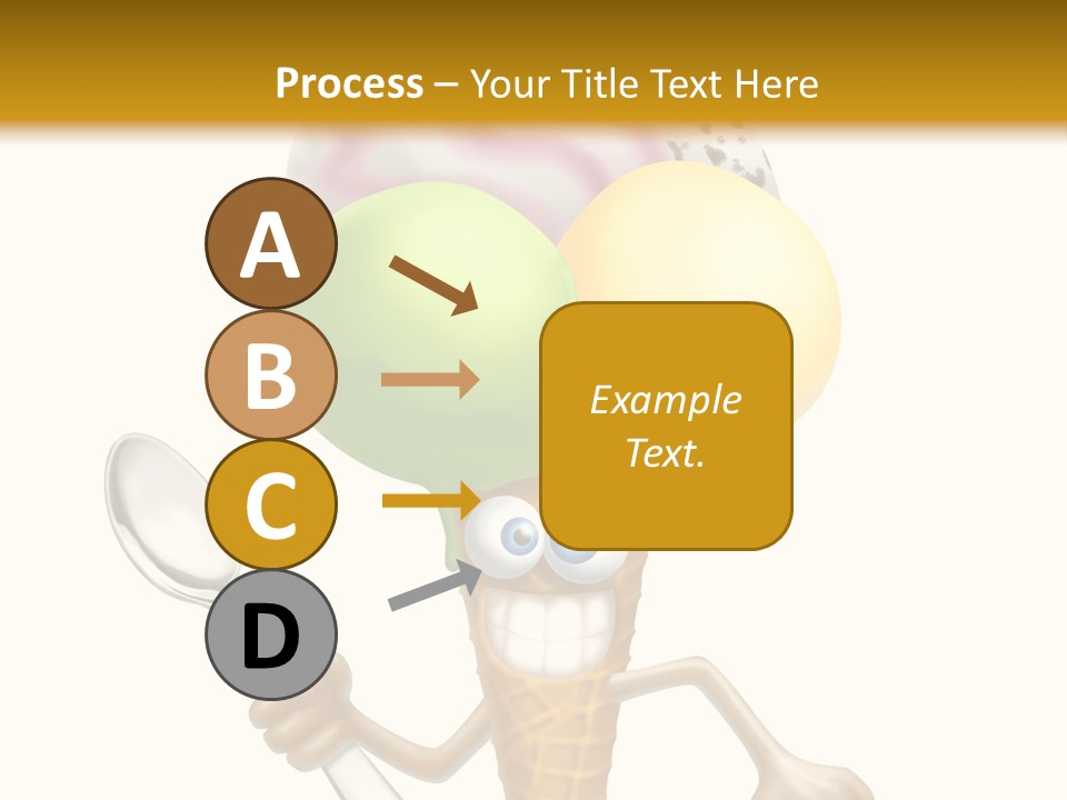 Summer Spoon Ice PowerPoint Template