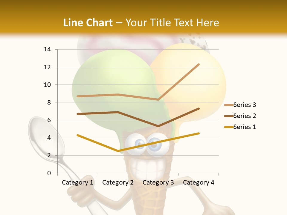 Summer Spoon Ice PowerPoint Template