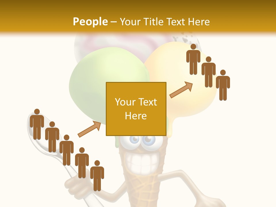 Summer Spoon Ice PowerPoint Template
