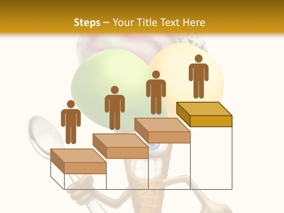 Summer Spoon Ice PowerPoint Template