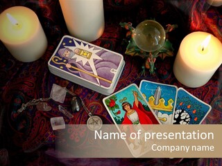 Tarot Pentagram Magic PowerPoint Template