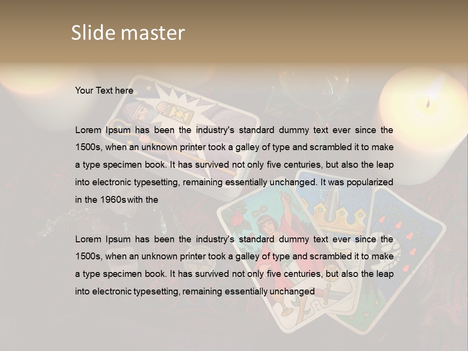 Tarot Pentagram Magic PowerPoint Template