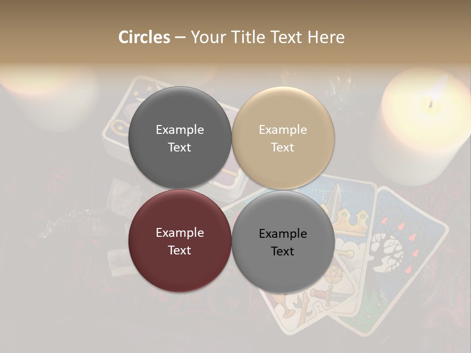 Tarot Pentagram Magic PowerPoint Template