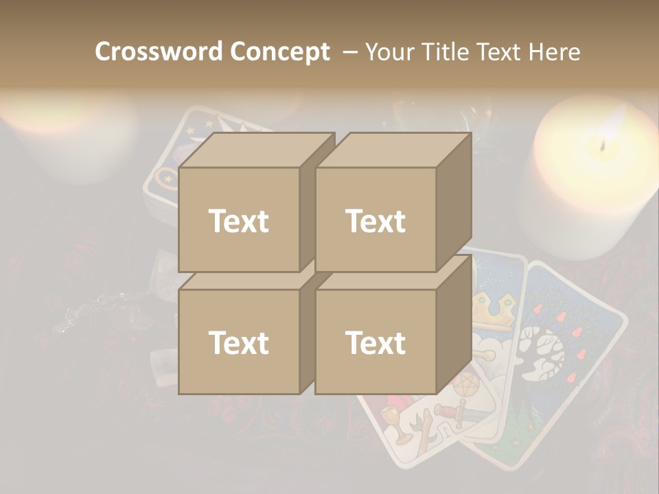 Tarot Pentagram Magic PowerPoint Template