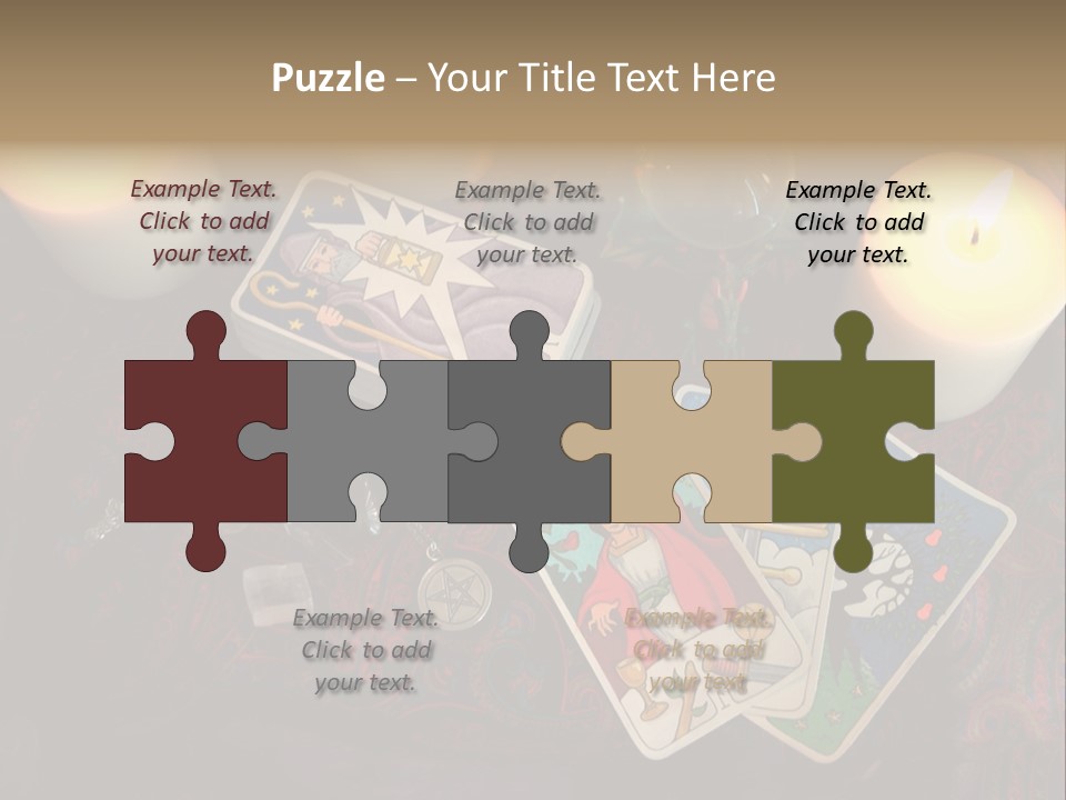 Tarot Pentagram Magic PowerPoint Template