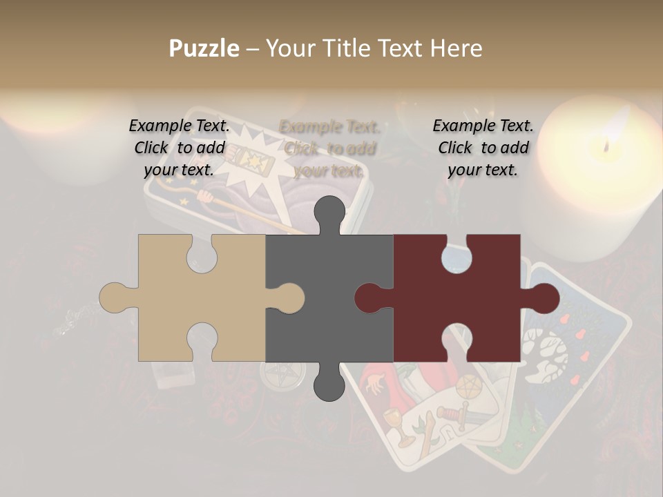 Tarot Pentagram Magic PowerPoint Template