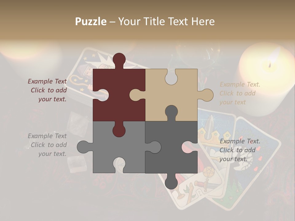 Tarot Pentagram Magic PowerPoint Template