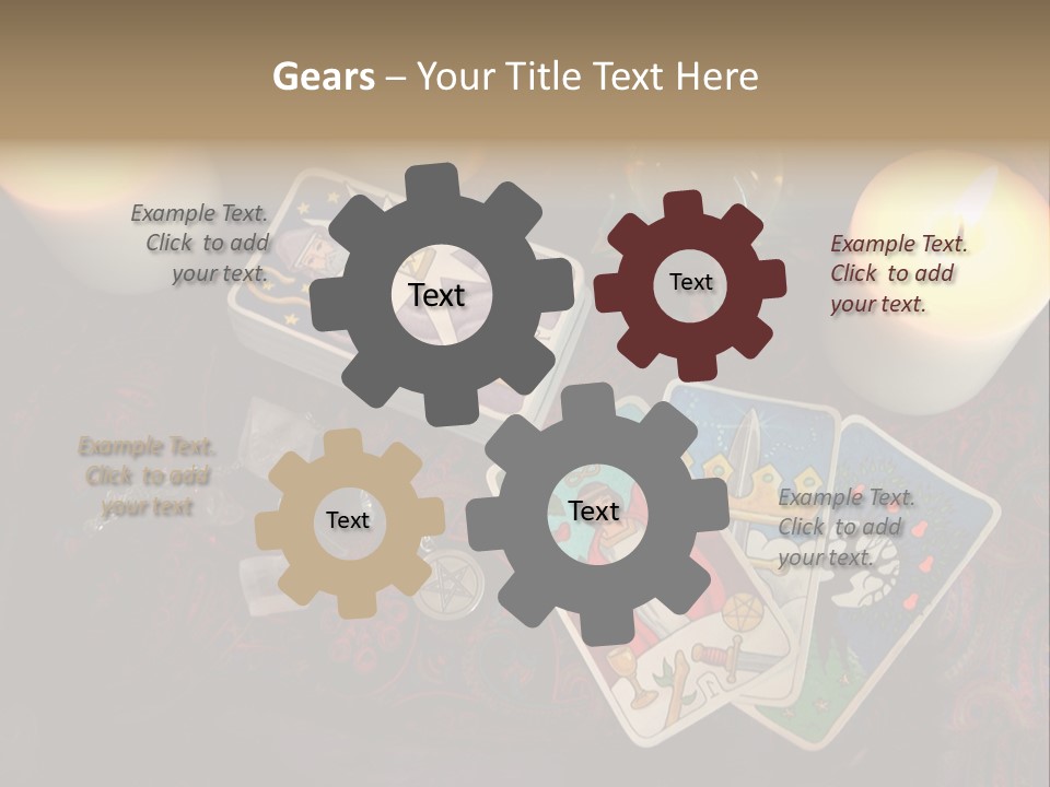 Tarot Pentagram Magic PowerPoint Template